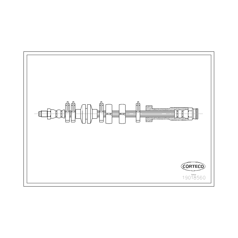 Flessibile freno asse anteriore - CORTECO