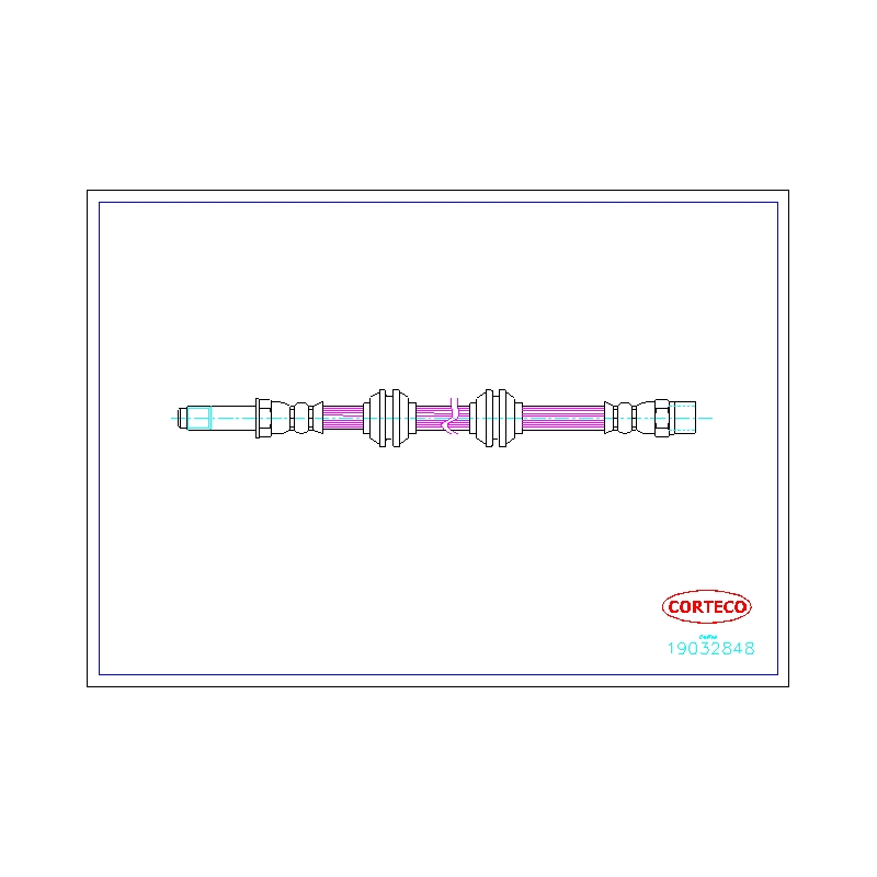 Flessibile freno asse anteriore - CORTECO