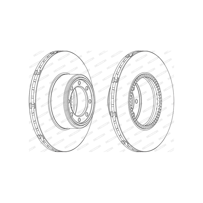 Disco freno asse posteriore - FERODO