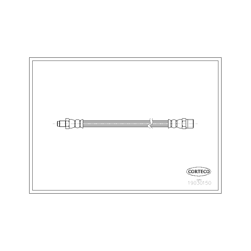 Flessibile freno asse posteriore - CORTECO