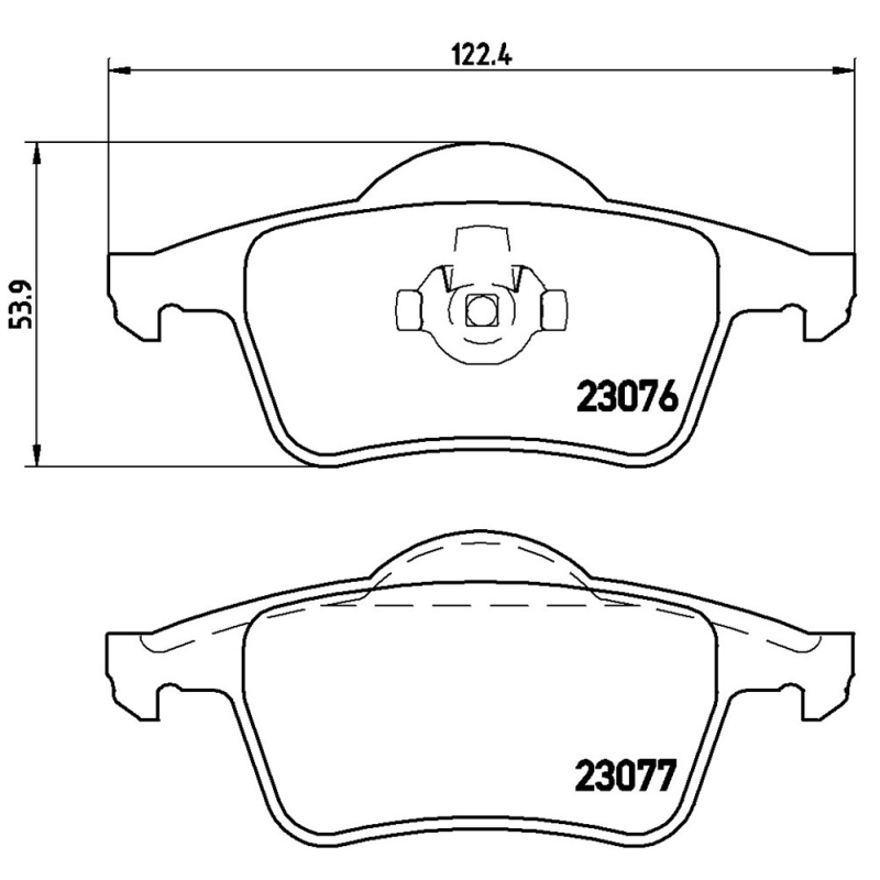 Pastiglie freno asse posteriore - BREMBO