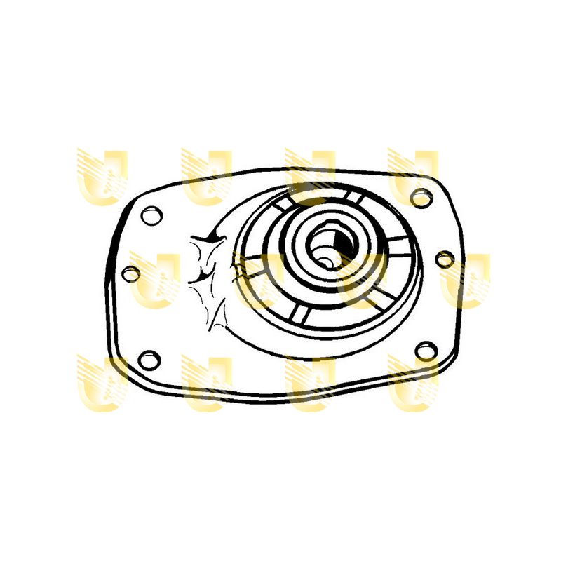 Supporto ammortizzatore asse anteriore - UNIGOM