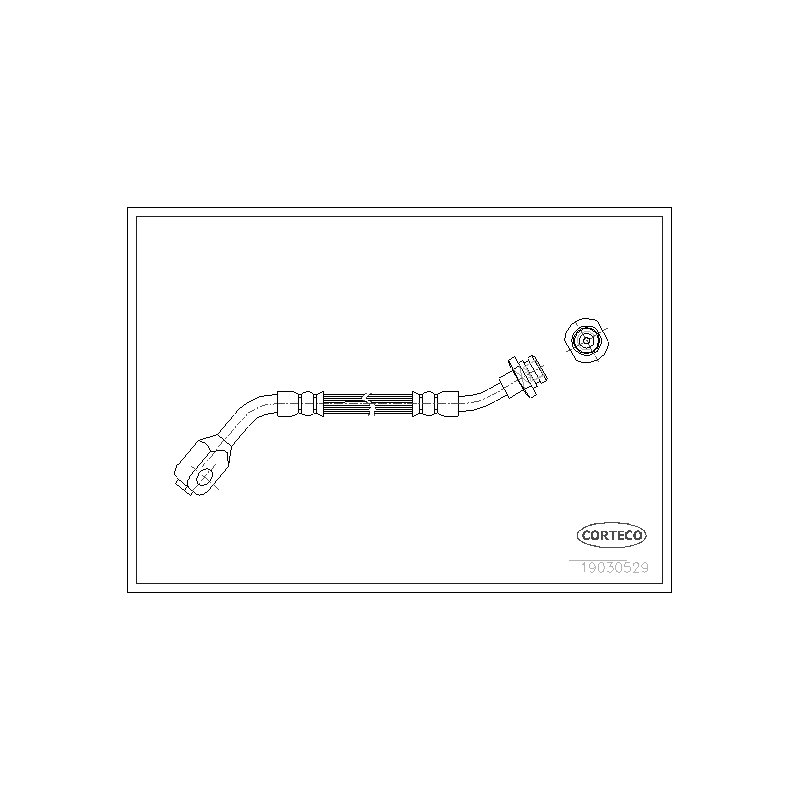 Flessibile freno asse anteriore - CORTECO