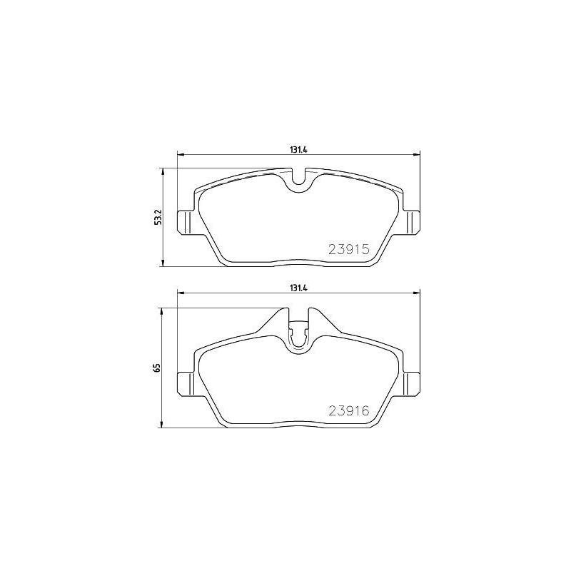 Pastiglie freno asse anteriore - BREMBO