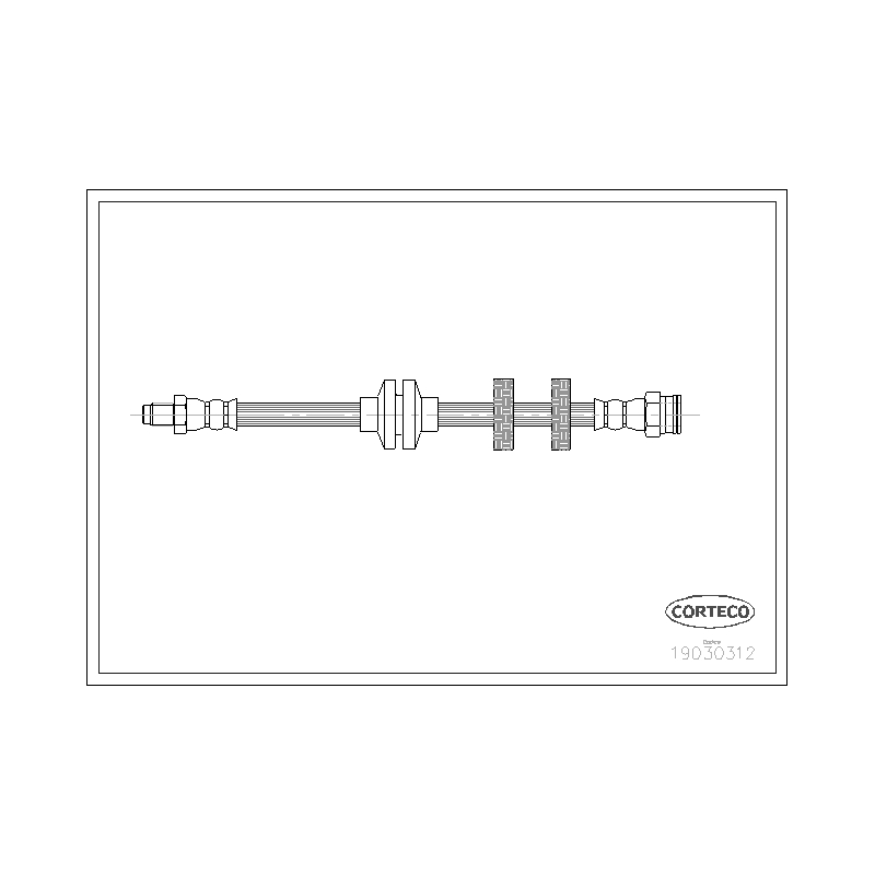 Flessibile freno asse anteriore - CORTECO