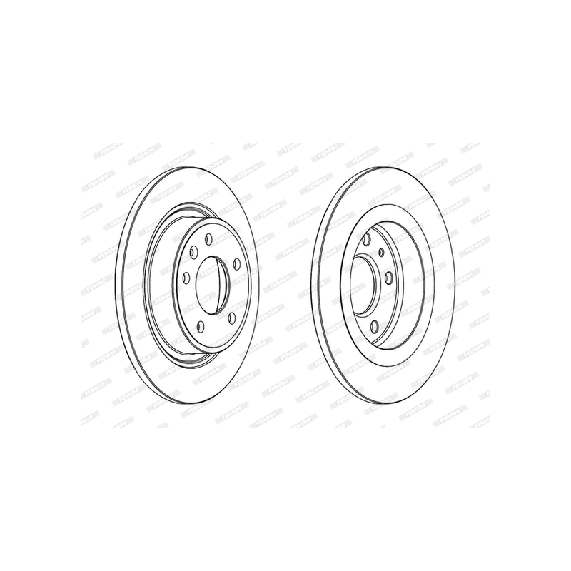 Disco freno asse posteriore - FERODO