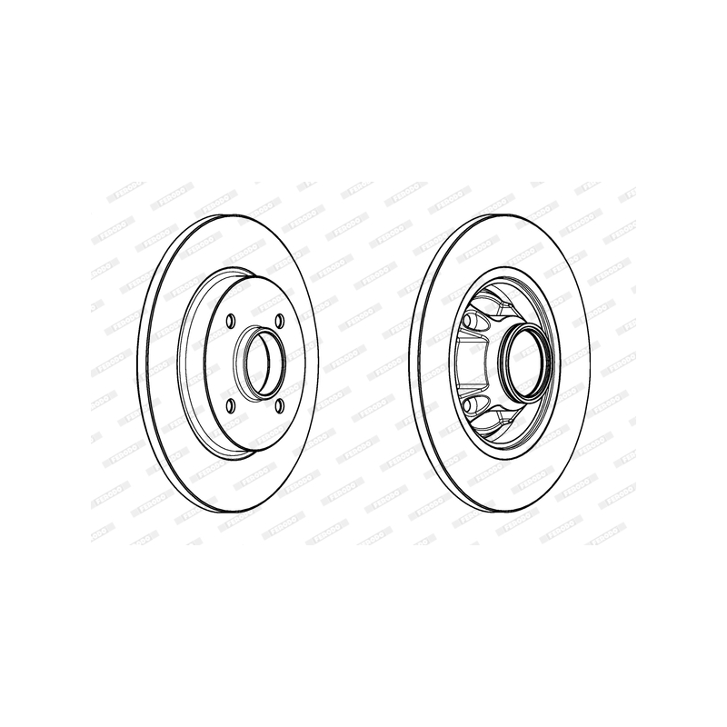 Disco freno asse posteriore - FERODO