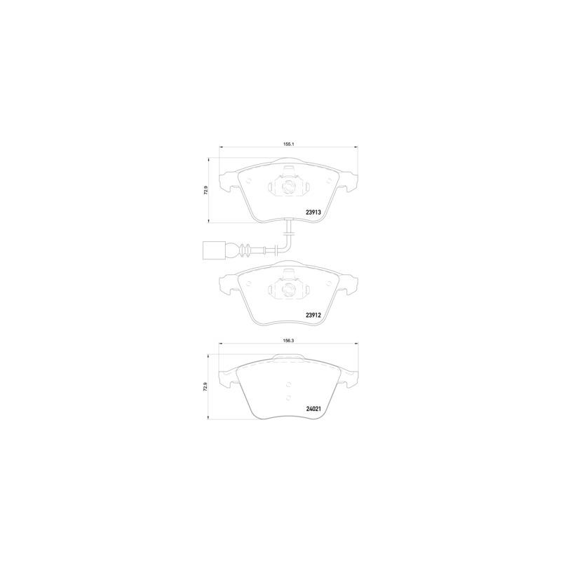 Pastiglie freno asse anteriore - BREMBO