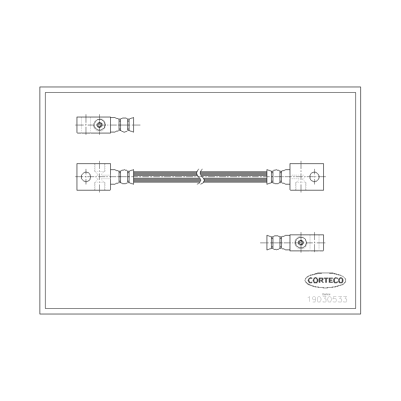Flessibile freno asse anteriore - CORTECO