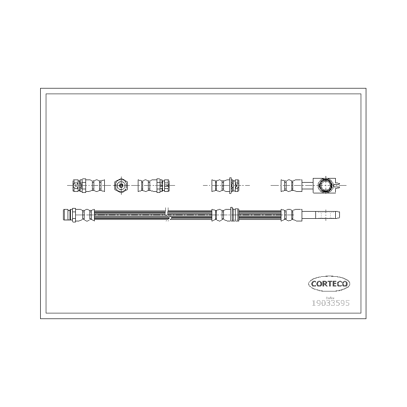 Flessibile freno asse anteriore - CORTECO