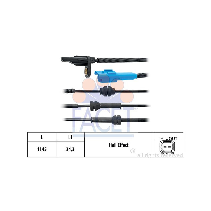 Sensore ABS - FACET