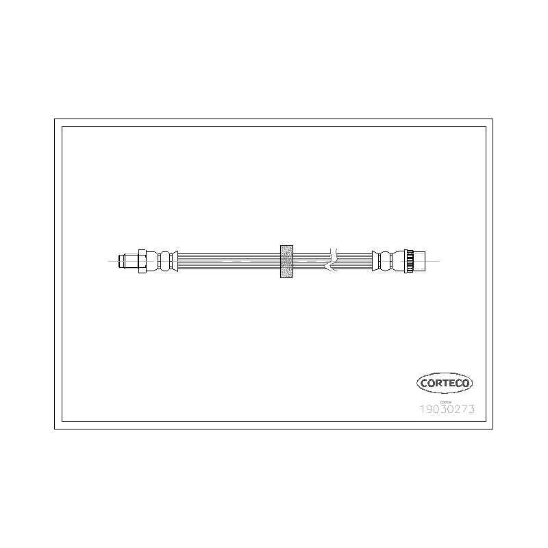 Flessibile freno asse anteriore - CORTECO