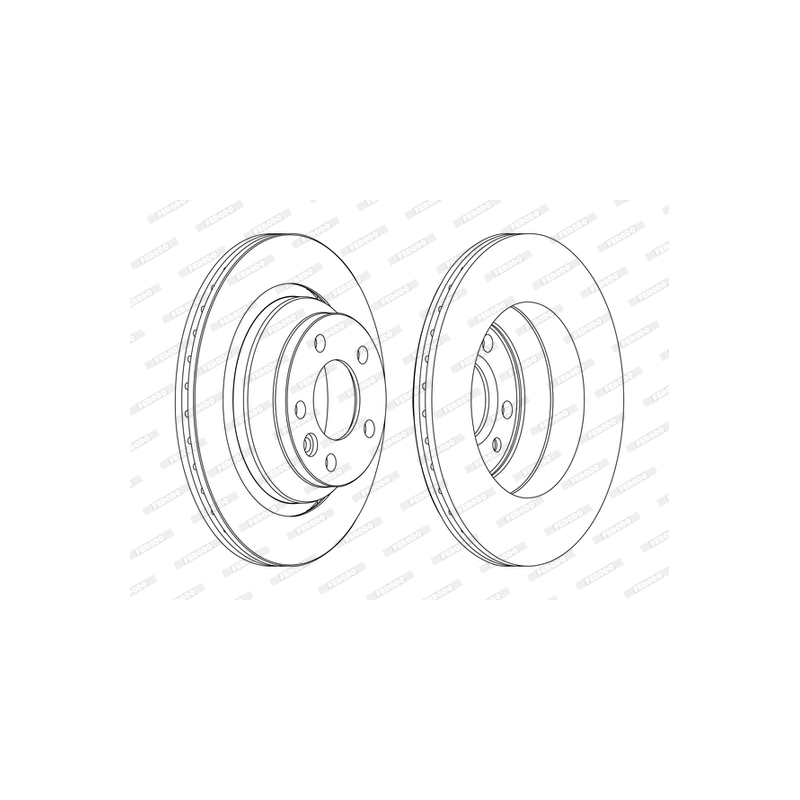 Disco freno asse posteriore - FERODO