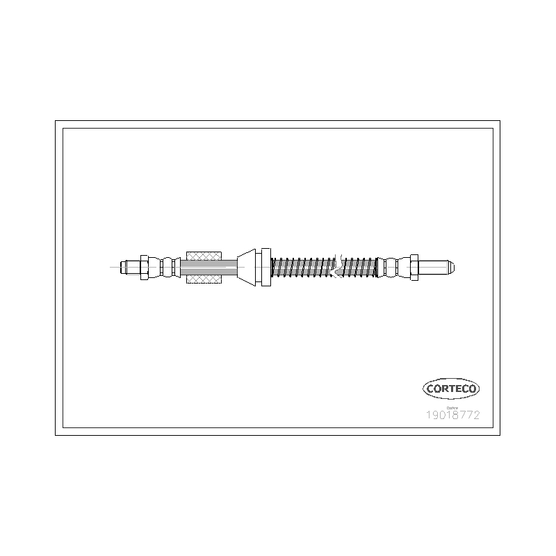 Flessibile freno asse anteriore - CORTECO