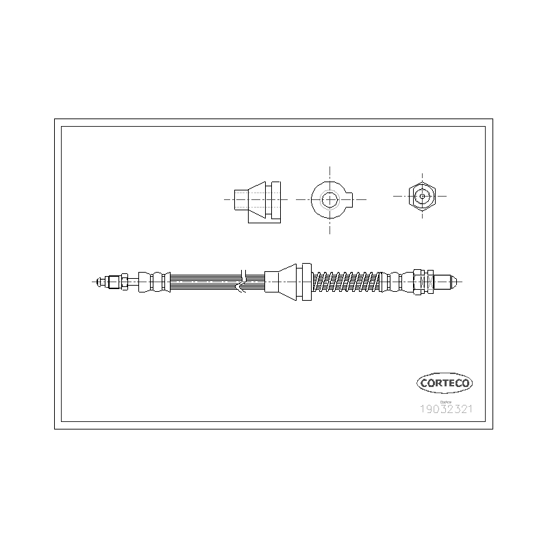 Flessibile freno asse anteriore - CORTECO