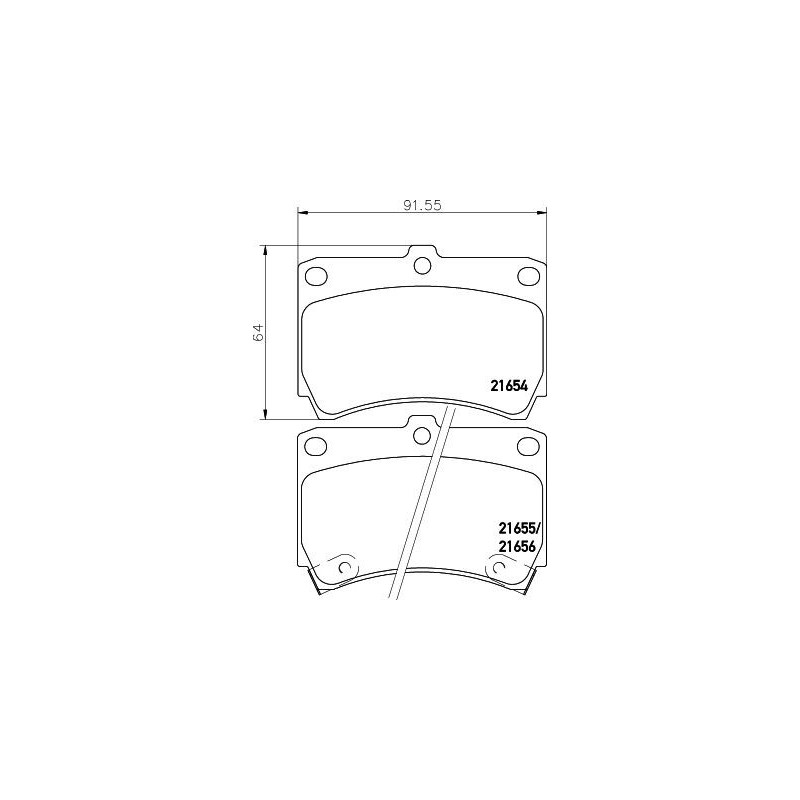 Pastiglie freno asse anteriore - HELLA BRAKE