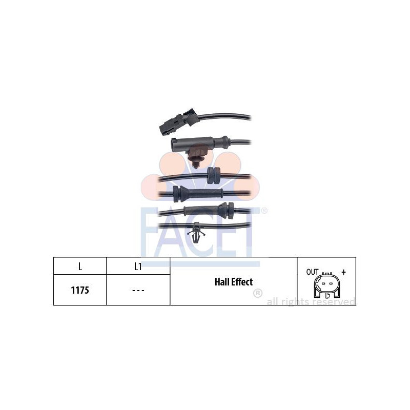 Sensore ABS - FACET