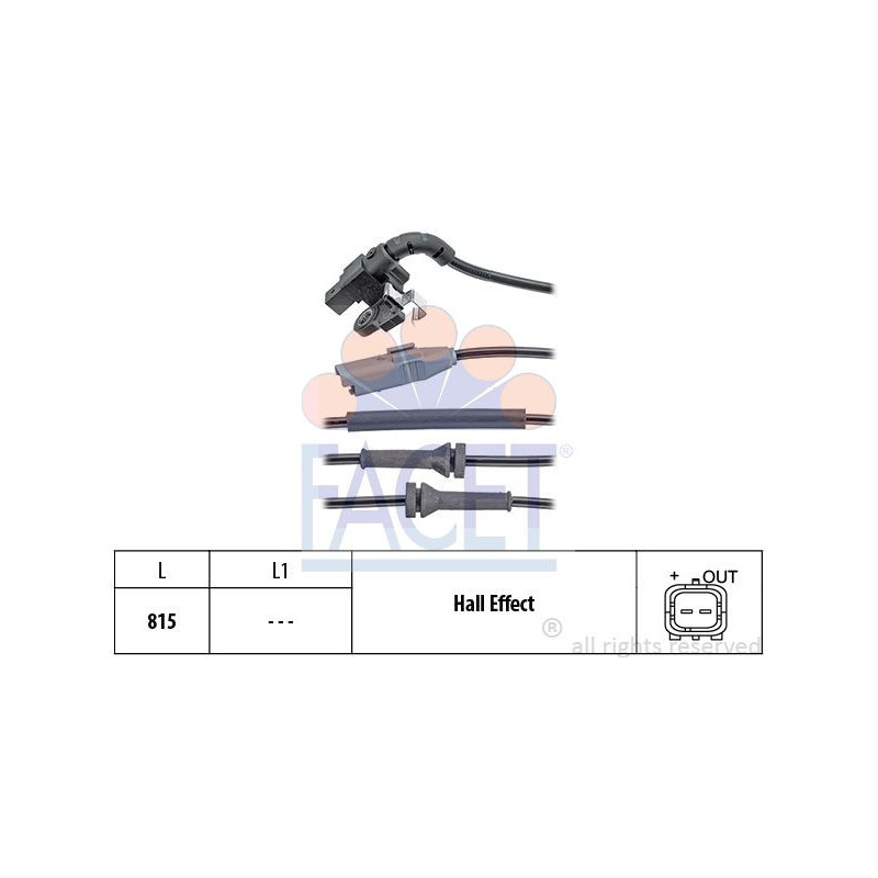 Sensore ABS - FACET