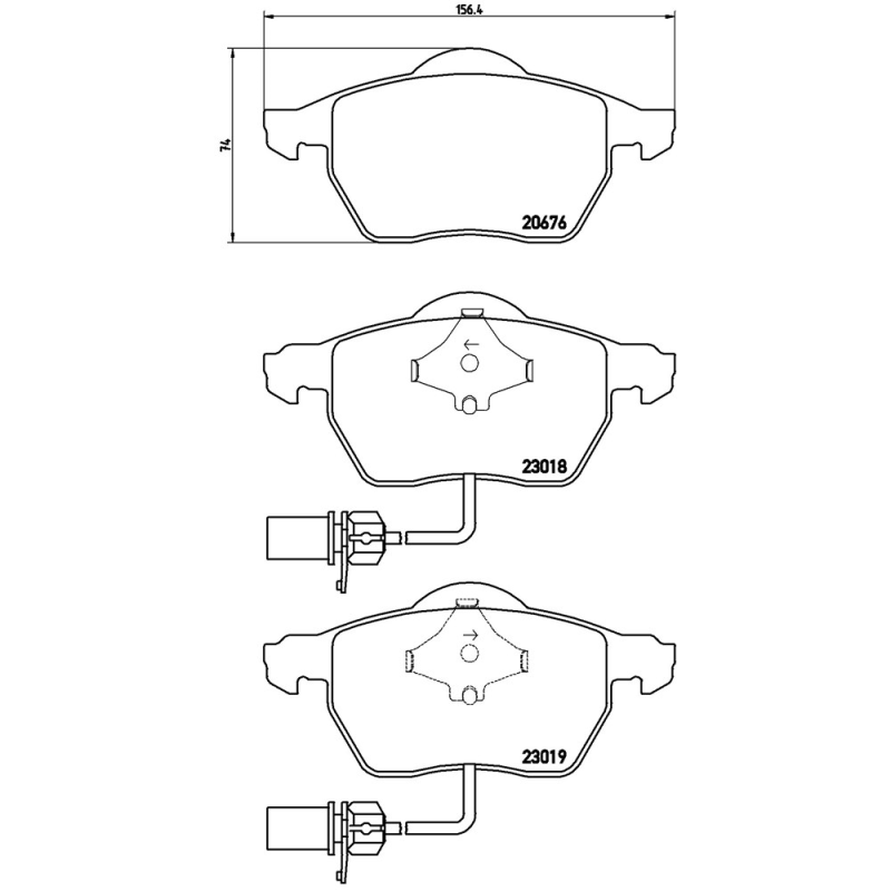 Pastiglie freno asse anteriore - BREMBO