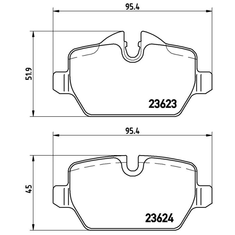 Pastiglie freno asse posteriore - BREMBO