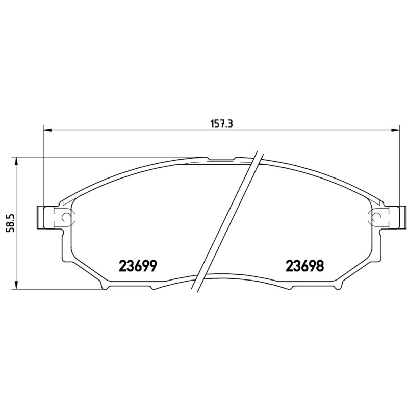 Pastiglie freno asse anteriore - BREMBO