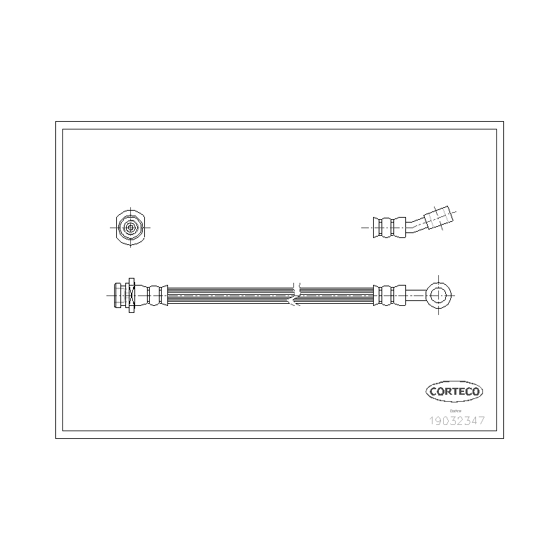 Flessibile freno asse anteriore - CORTECO