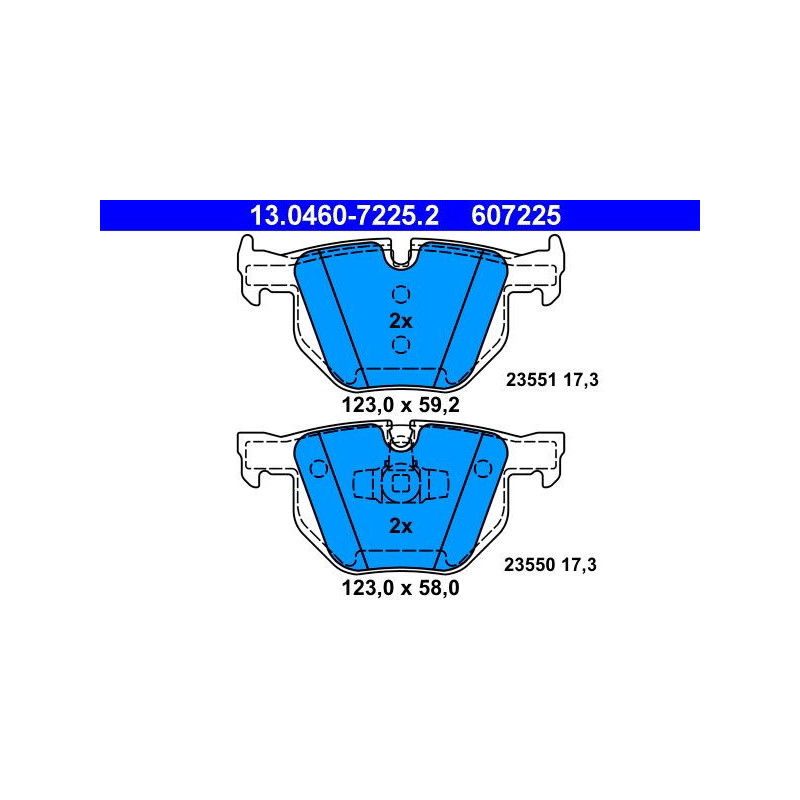 Pastiglie freno asse posteriore - ATE