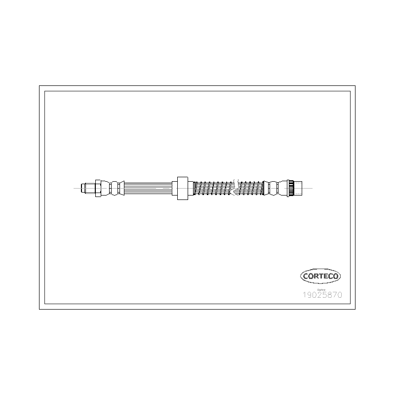 Flessibile freno asse anteriore - CORTECO