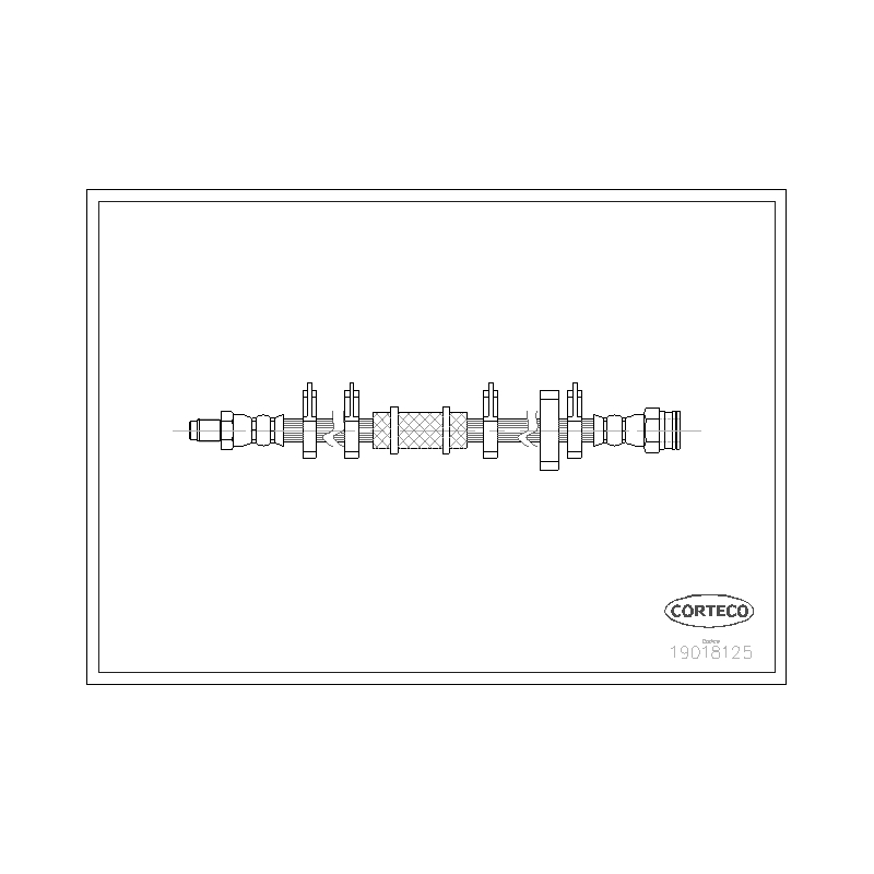 Flessibile freno asse anteriore - CORTECO