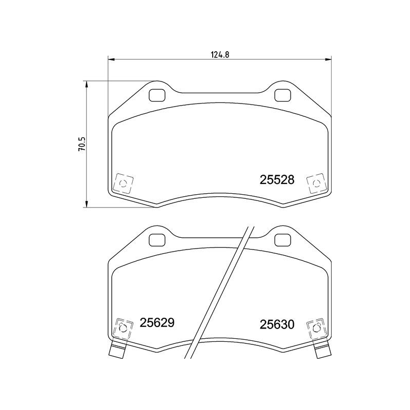 Pastiglie freno asse anteriore - BREMBO