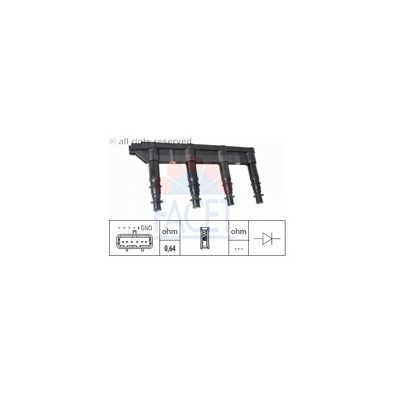 Bobina accensione - FACET