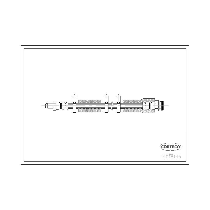 Flessibile freno asse anteriore - CORTECO