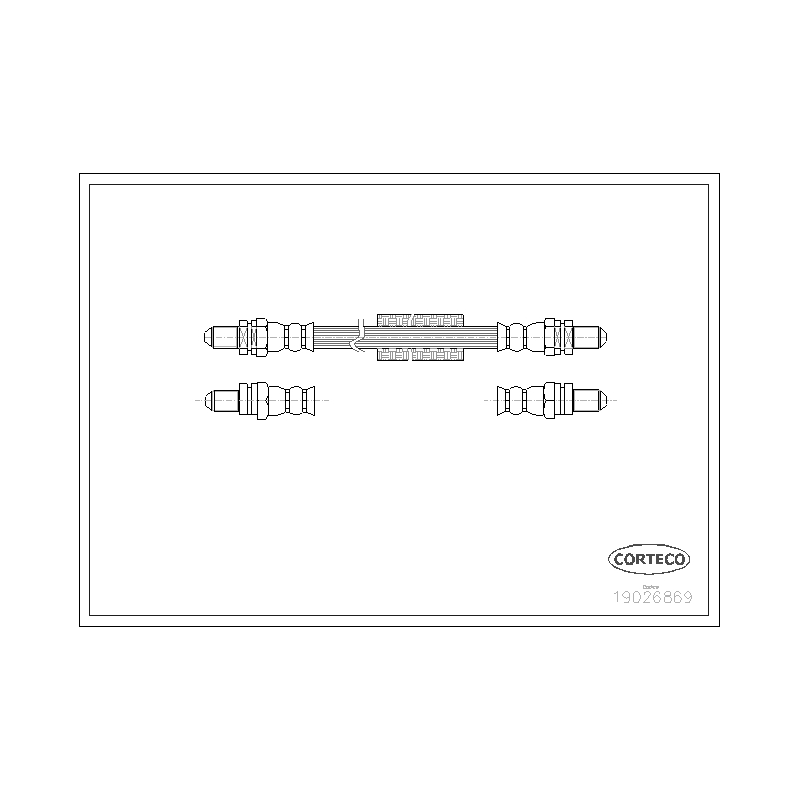 Flessibile freno asse posteriore - CORTECO