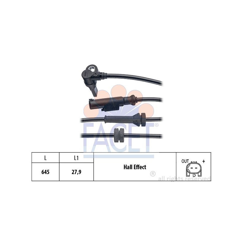 Sensore ABS - FACET