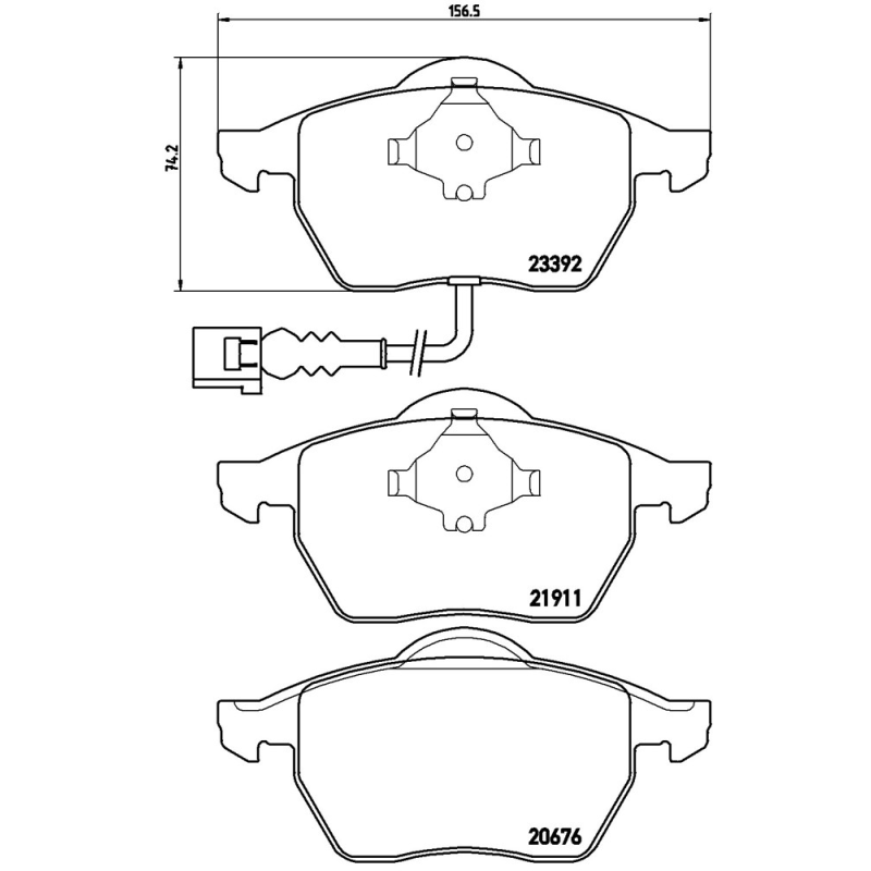 Pastiglie freno asse anteriore - BREMBO