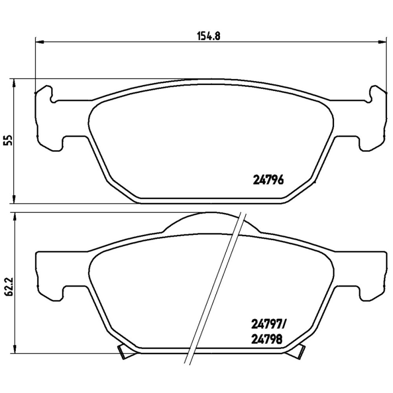 Pastiglie freno asse anteriore - BREMBO