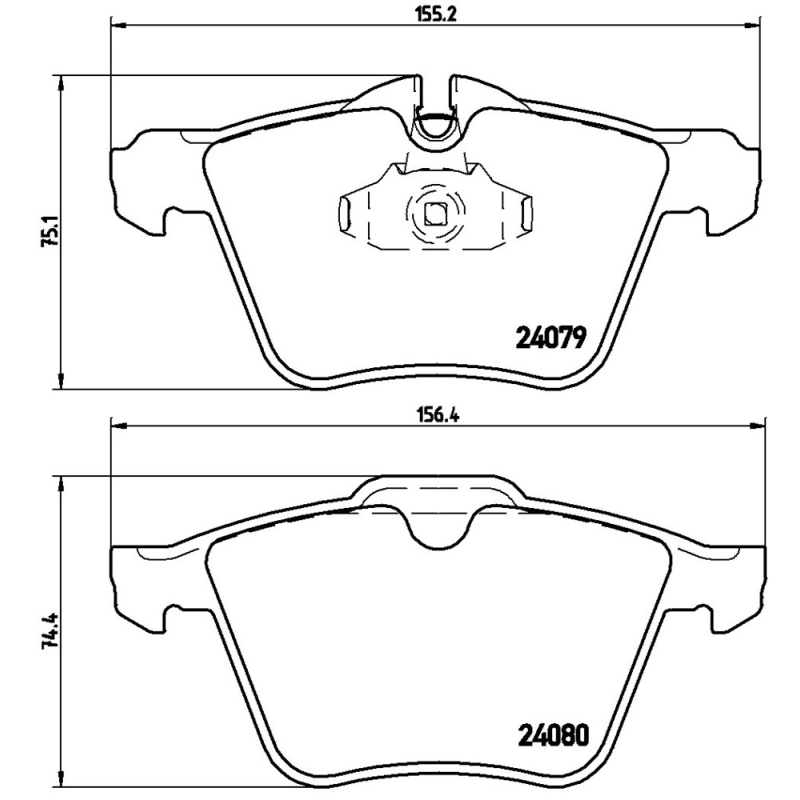 Pastiglie freno asse anteriore - BREMBO