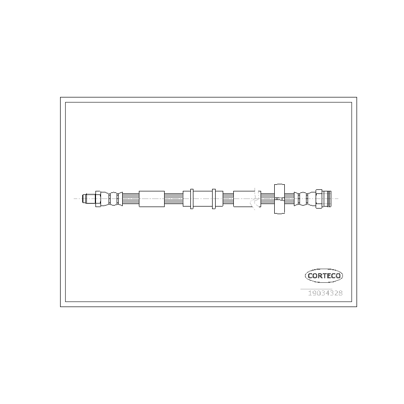 Flessibile freno asse anteriore - CORTECO