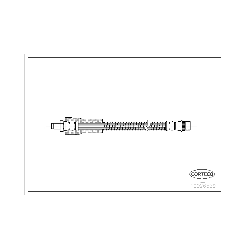 Flessibile freno asse anteriore - CORTECO