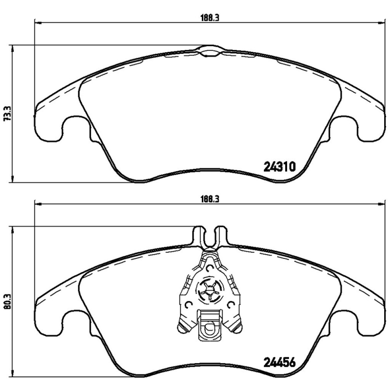 Pastiglie freno asse anteriore - BREMBO