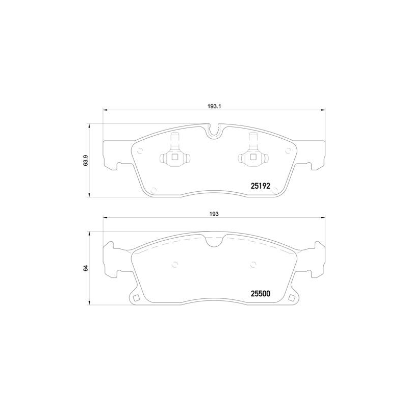 Pastiglie freno asse anteriore - BREMBO