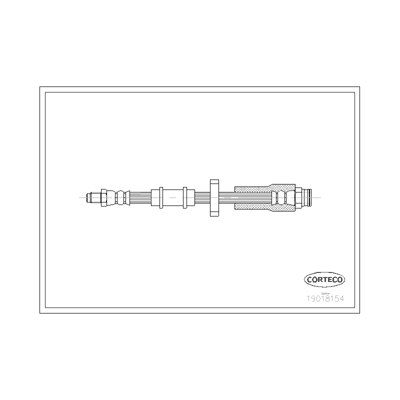 Flessibile freno asse anteriore - CORTECO