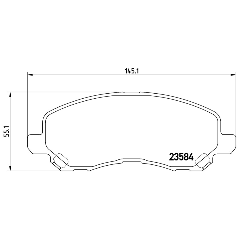 Pastiglie freno asse anteriore - BREMBO