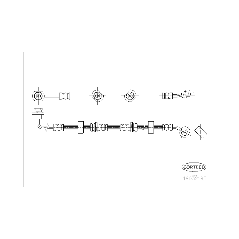 Flessibile freno asse anteriore - CORTECO