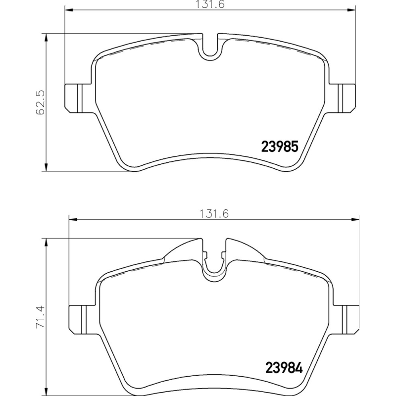 Pastiglie freno asse anteriore - BREMBO