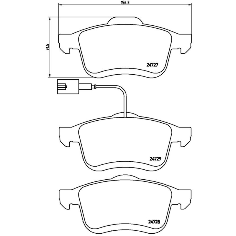 Pastiglie freno asse anteriore - BREMBO