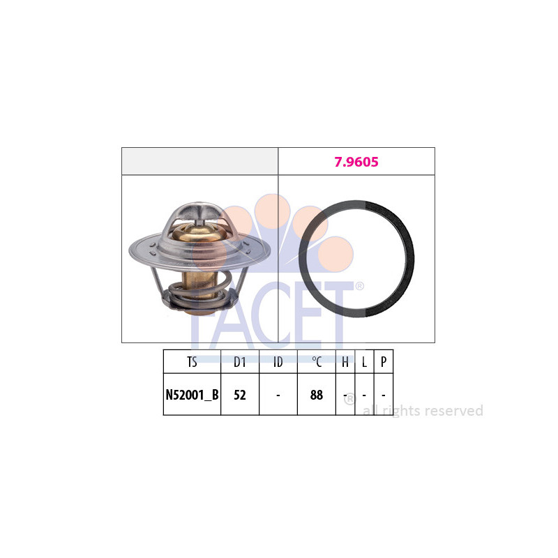 Termostato raffreddamento - FACET