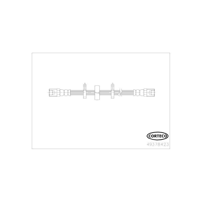 Flessibile freno asse anteriore - CORTECO