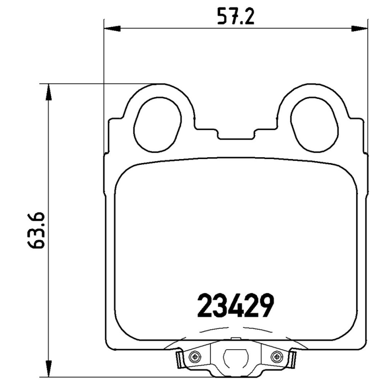 Pastiglie freno asse posteriore - BREMBO