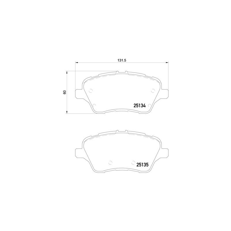 Pastiglie freno asse anteriore - BREMBO